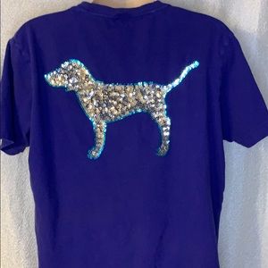 Pink VS Short Sleeve Shirt Size XS